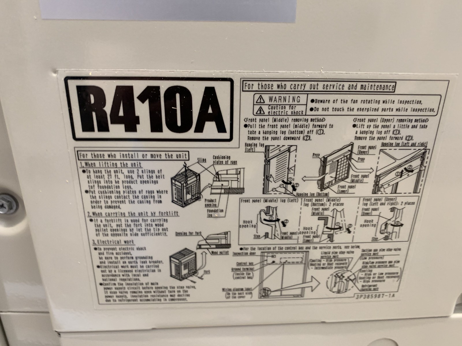 Daikin REYQ120TAYDU 10-Ton VRV IV Air-Cooled Heat Recovery Outdoor Unit 3PH 460V