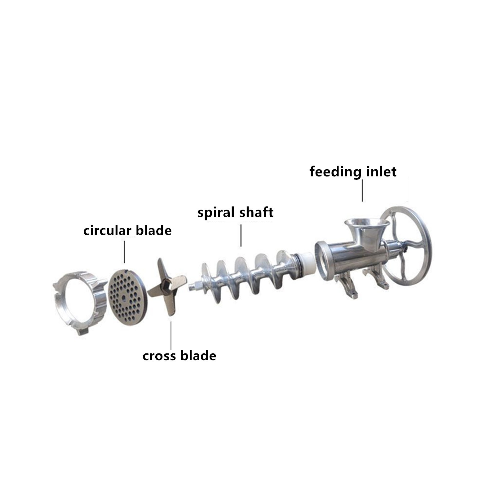 Fish Chicken Bones Crusher Feed Processer Meat Grinder Feed Machine US Plug