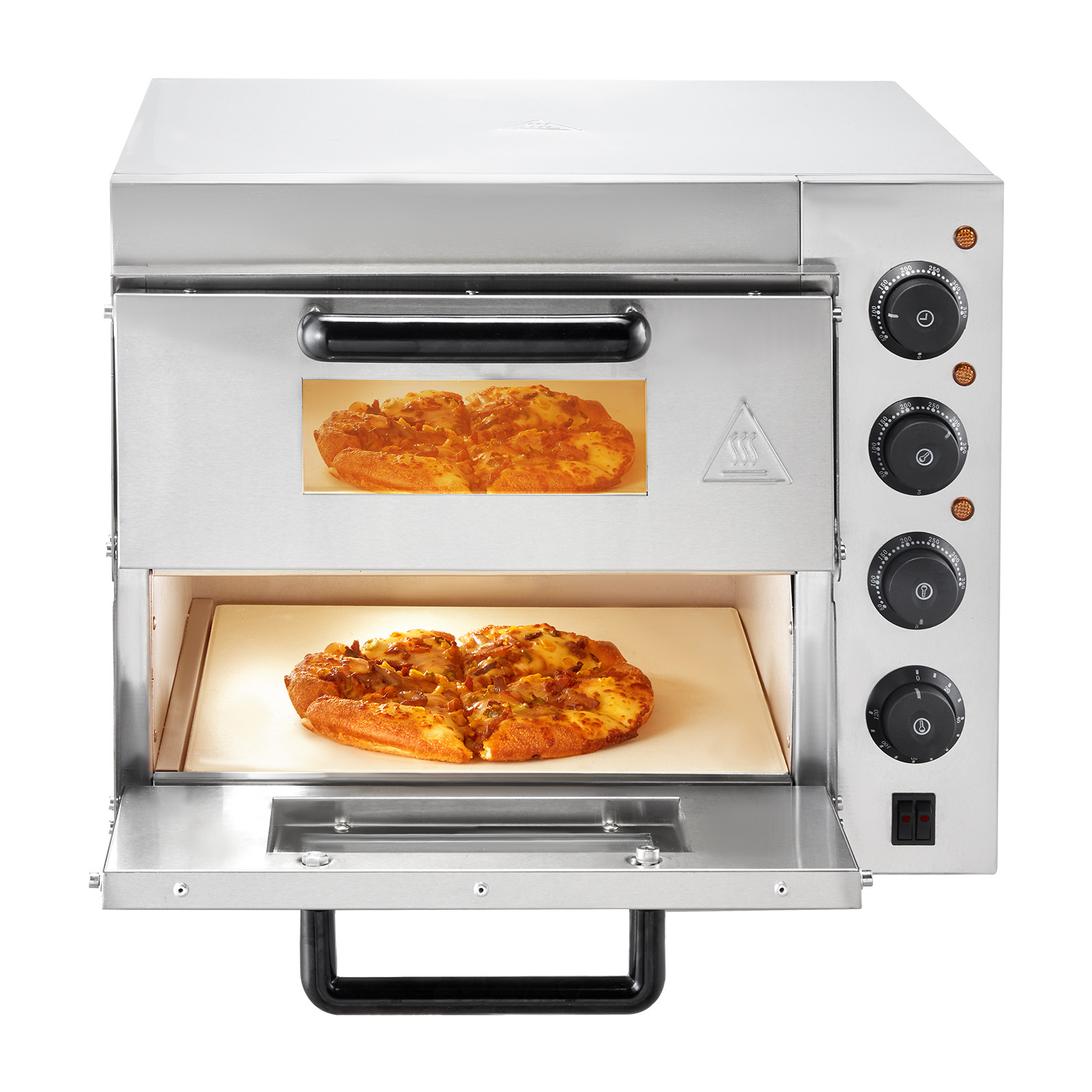 VEVOR Commercial Countertop Pizza Oven Electric Pizza Oven for 14″ Pizza Indoor