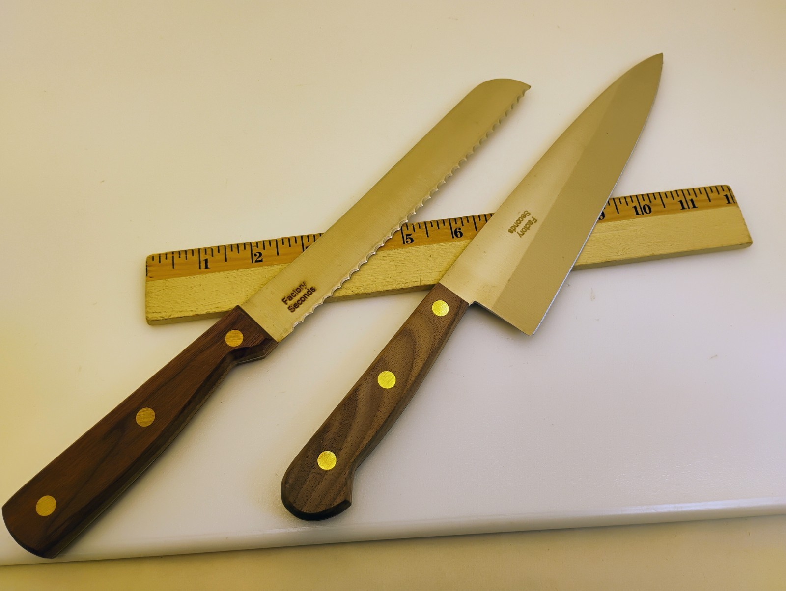 Case XX USA Set (2) 8″ Cooks Knife & Scalloped Edge Slicer Wood HandleFactory2nd