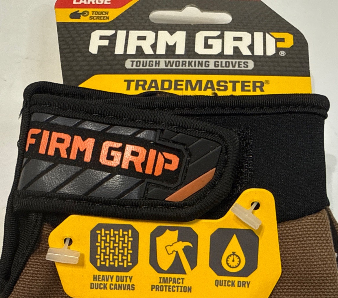 Trade Master Firm Grip Size Large Tough Working Gloves Heavy Duty Impact Protect