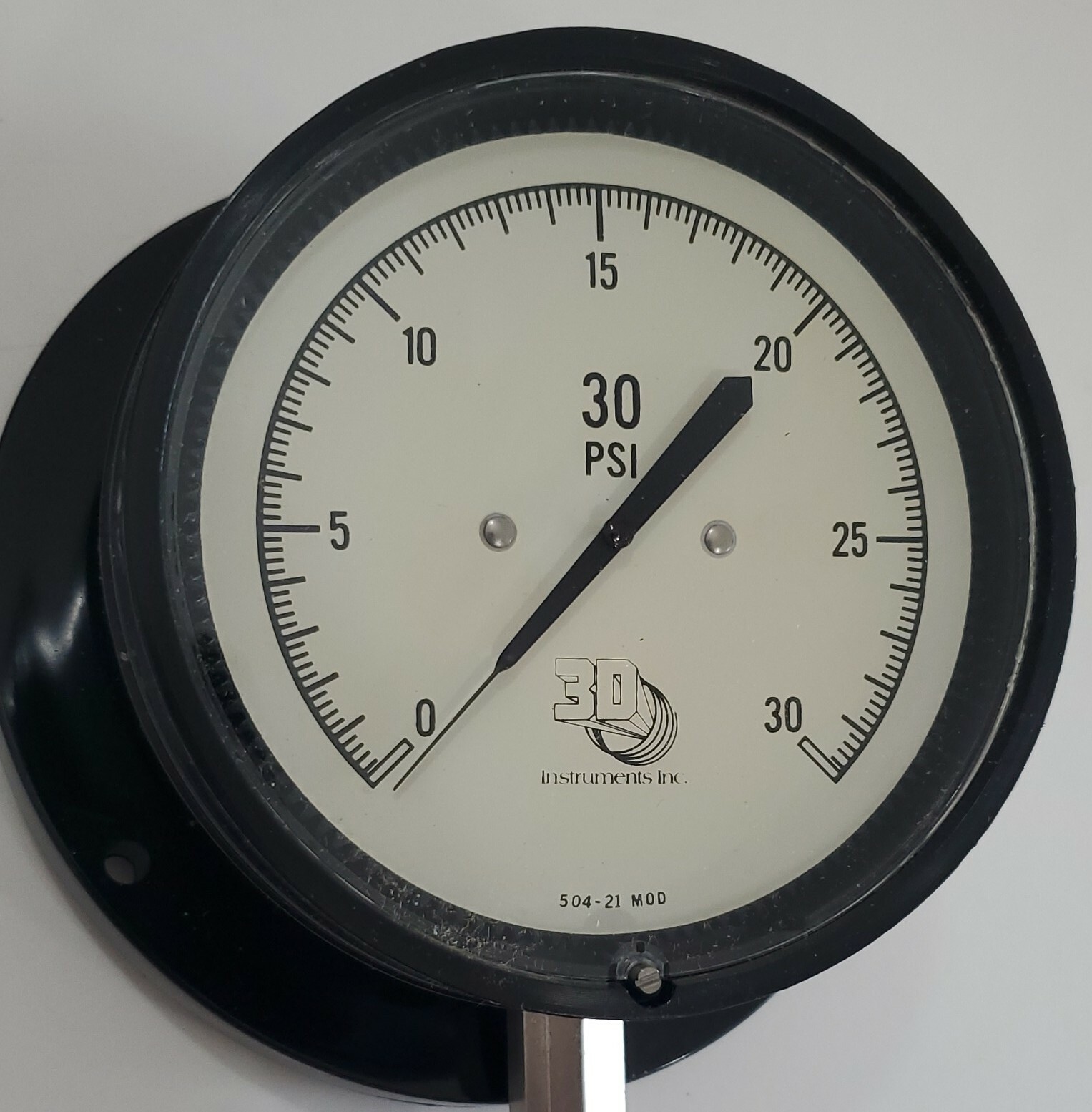 *NEW* 3D Instruments 25504-21B71 4.5″ Test Gauge Panel Mount 0-30Psi + Warranty!