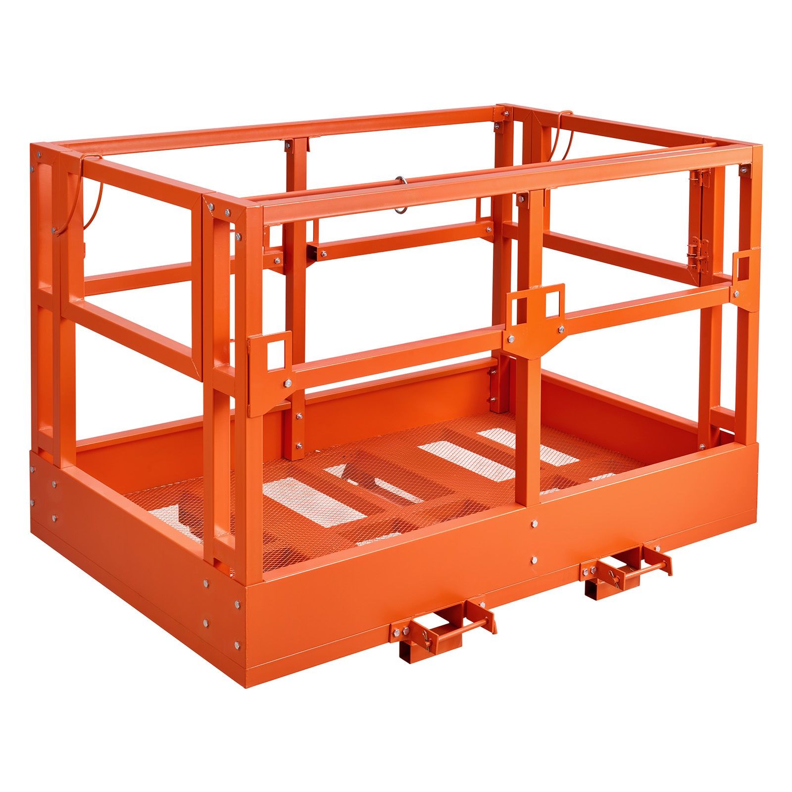 Mesh Telehandler Work Platform, 48 x 73.9 Inch, Man Safety Basket, 2000 lbs