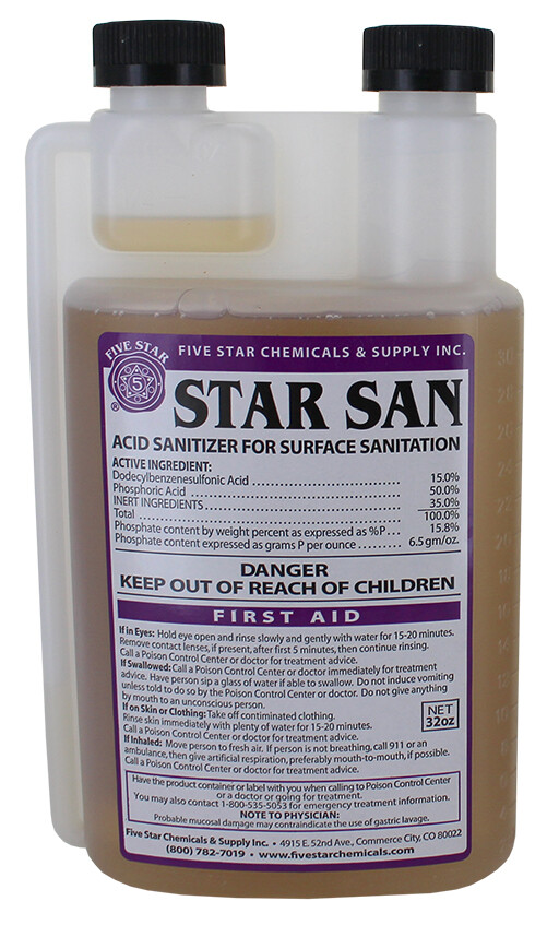 Five Star Star San Sanitizer (32 oz)