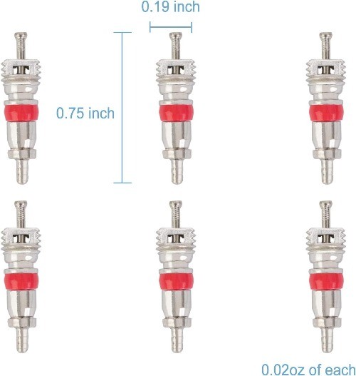 100Pcs Premium Tire Valve Cores, Universal Replacement for Most Cars, Trucks, Mo