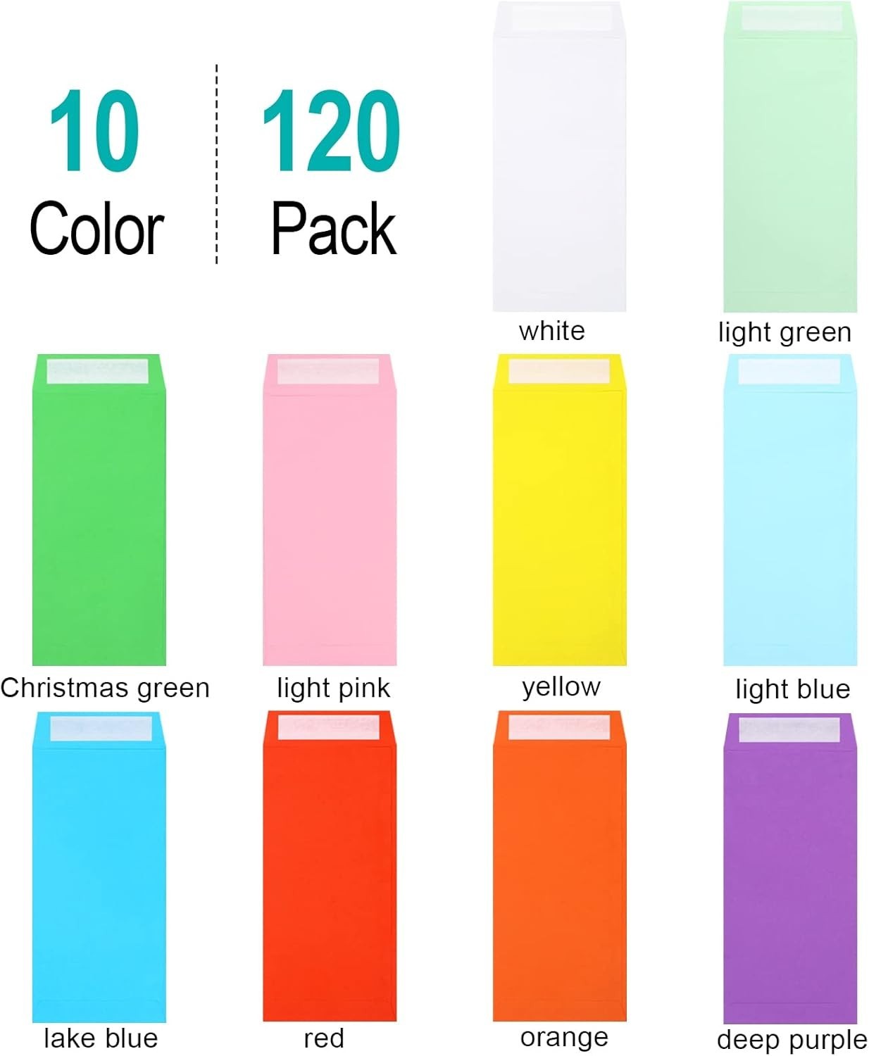 Vibrant 120-Pack Money Saving Envelopes – Perfect for Christmas & Everyday Use
