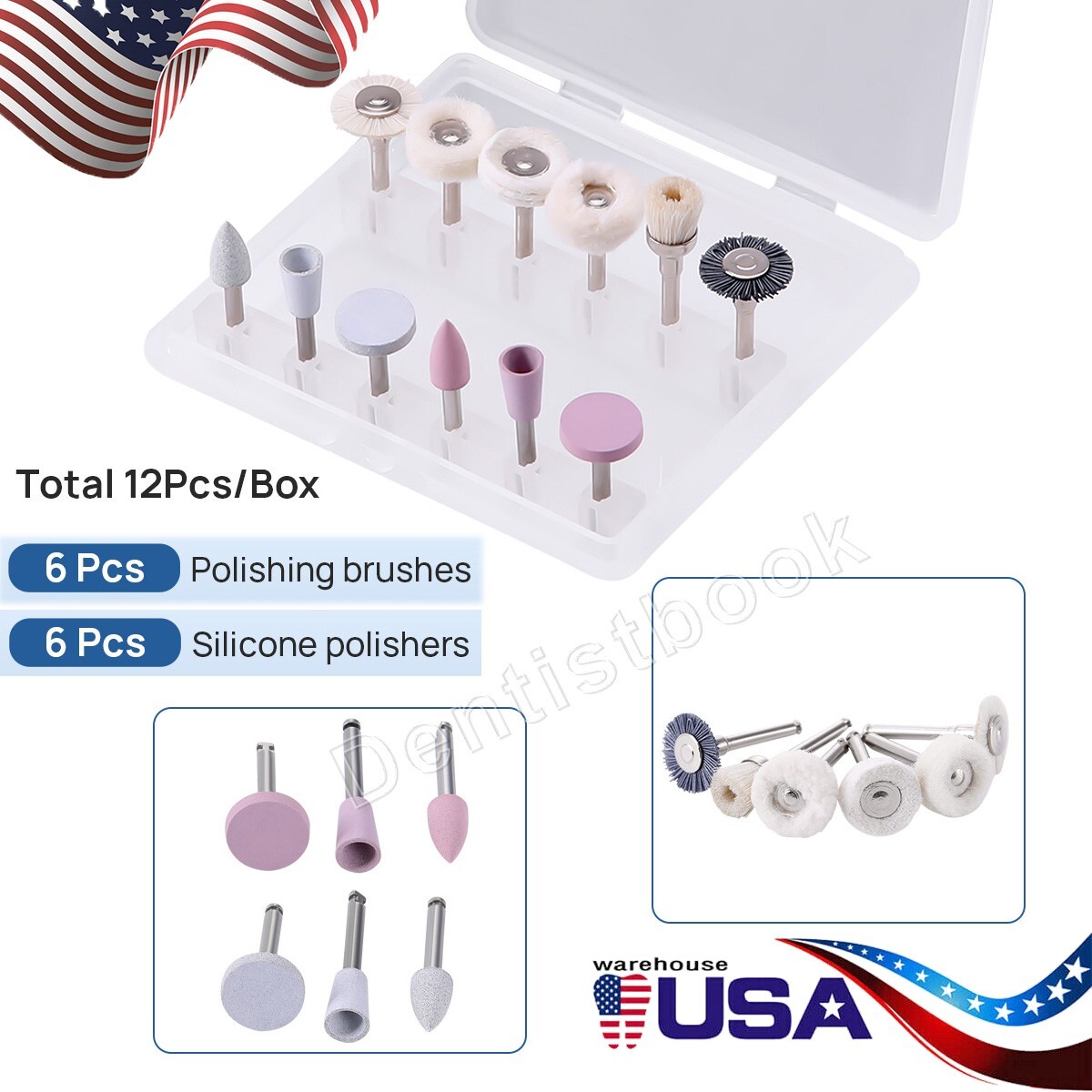 Kit de Pulido para Acabado de Composite Dental RA 2.35MM para Baja Velocidad