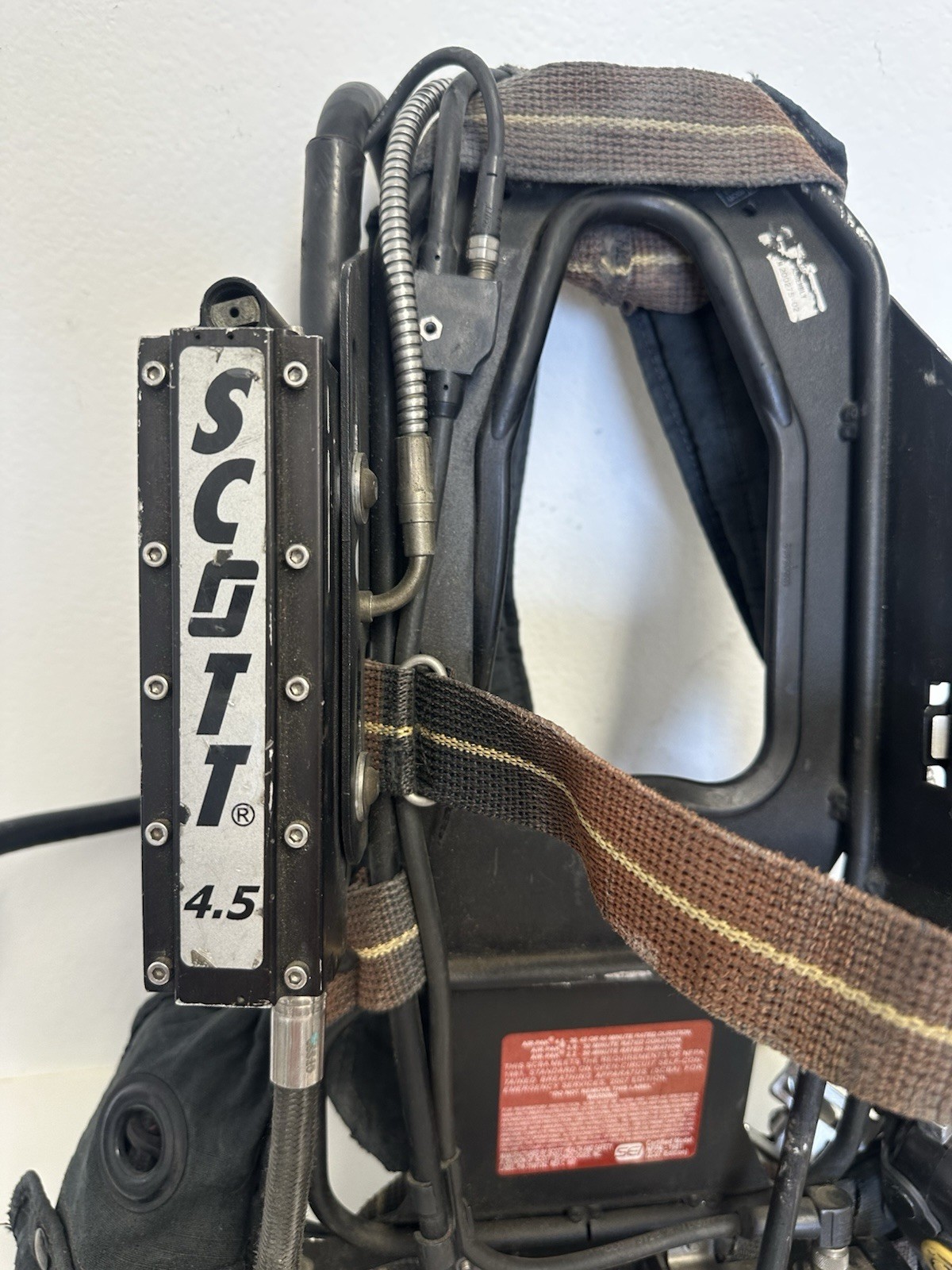 Scott Air-Pak 4.5 CBRN SCBA Harness 2007ed Pak-Alert EZ Flo Regulator HUD AP75