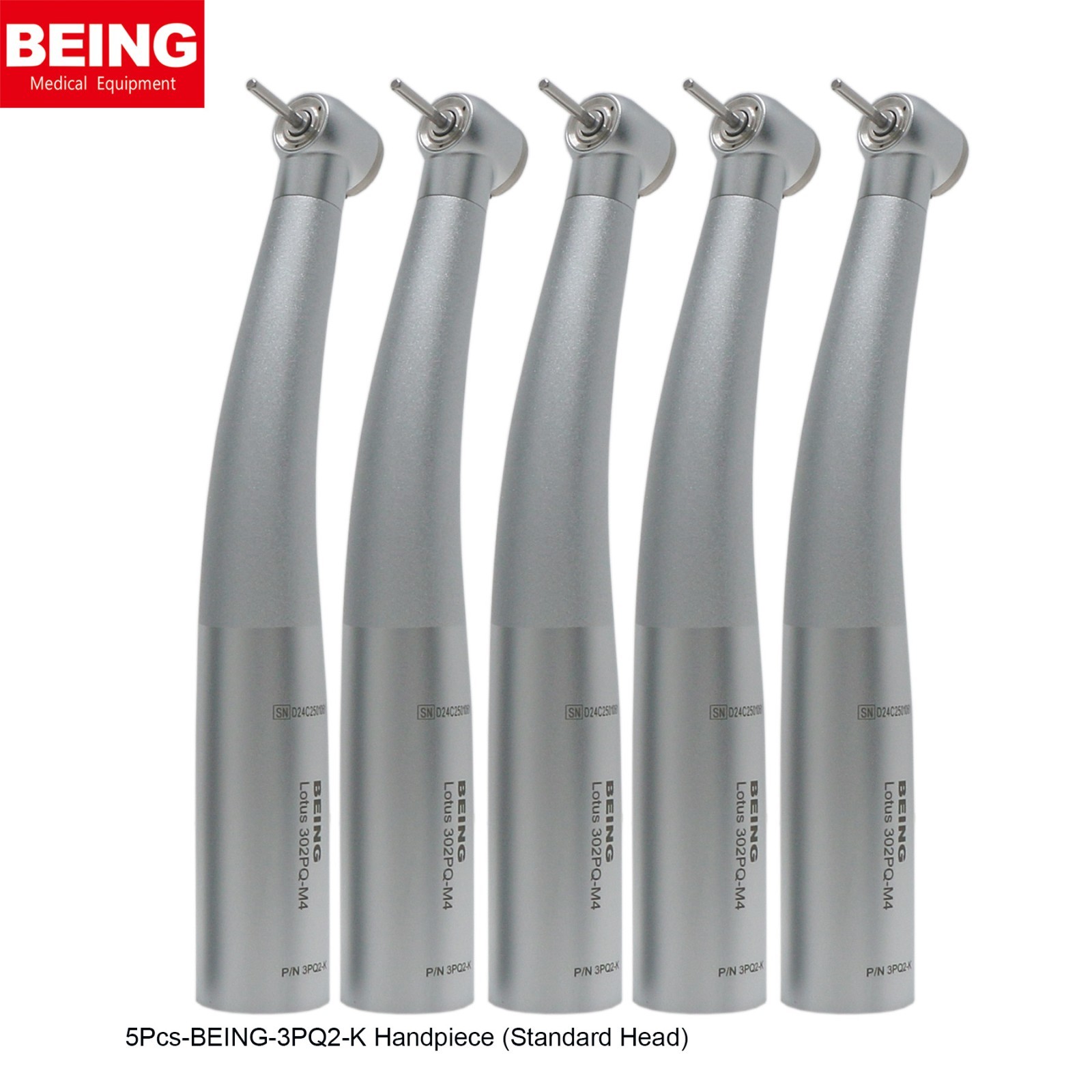 5Pcs BEING Dental High Speed Turbine Fiber Optic Handpiece for KaVo Coupler 4/6H