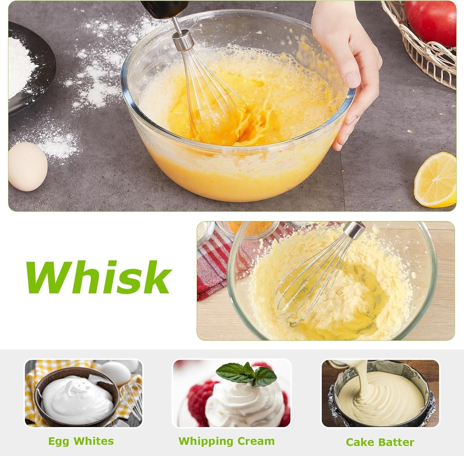 4-in-1 Immersion Blender with Food Processor 20 Speeds