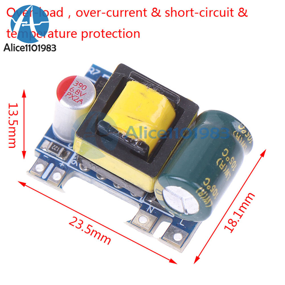 AC-DC 110V 120V 220V 230V To 5V Voltage Converter Module Power Supply Board