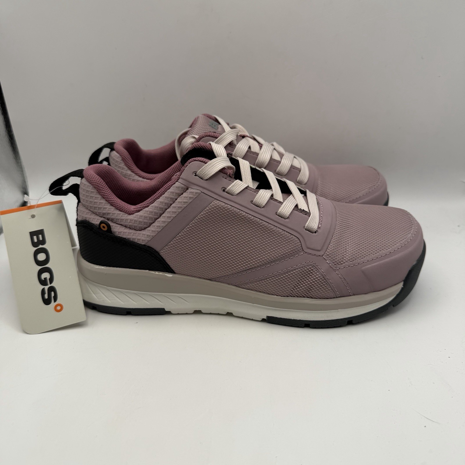 NEW Bogs Sandstone Lo CT Womens Sz 7.5 Misty rose Pink Composite Toe Safety Shoe