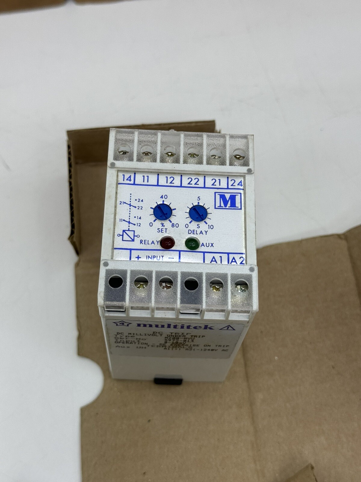 MULTITEK M200-MVU DC MILLIVOLT UNDER TRIP 0-60mV