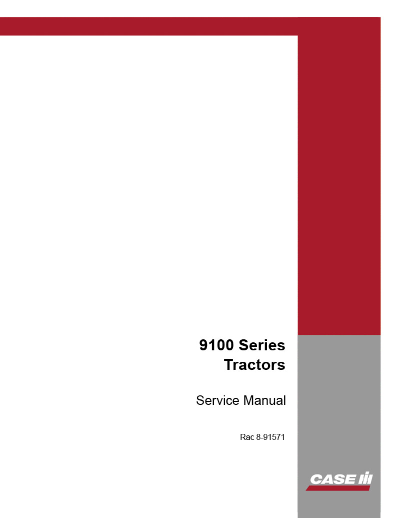 Case IH 1000, 9110, 9130, 9150, 9170, 9180, 9190 Tractor Repair Service Manual