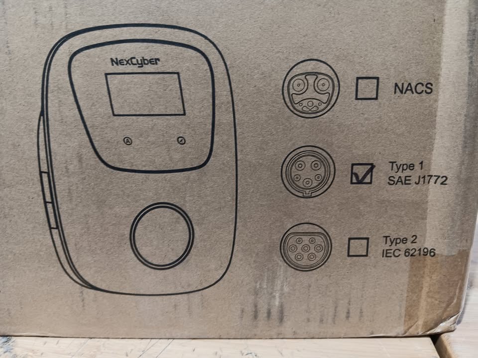 NexCyber Level 2 EV Charger J1772 Plug WiFi APP 48A, 240V HARDWIRE