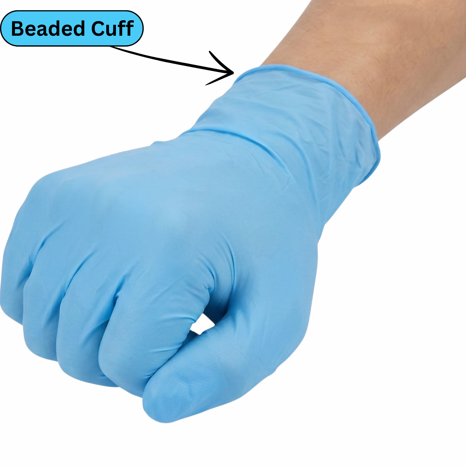 6 Mil 2XL Blue Nitrile Gloves, 1000 Pcs, Disposable, Latex Free, Medical Grade