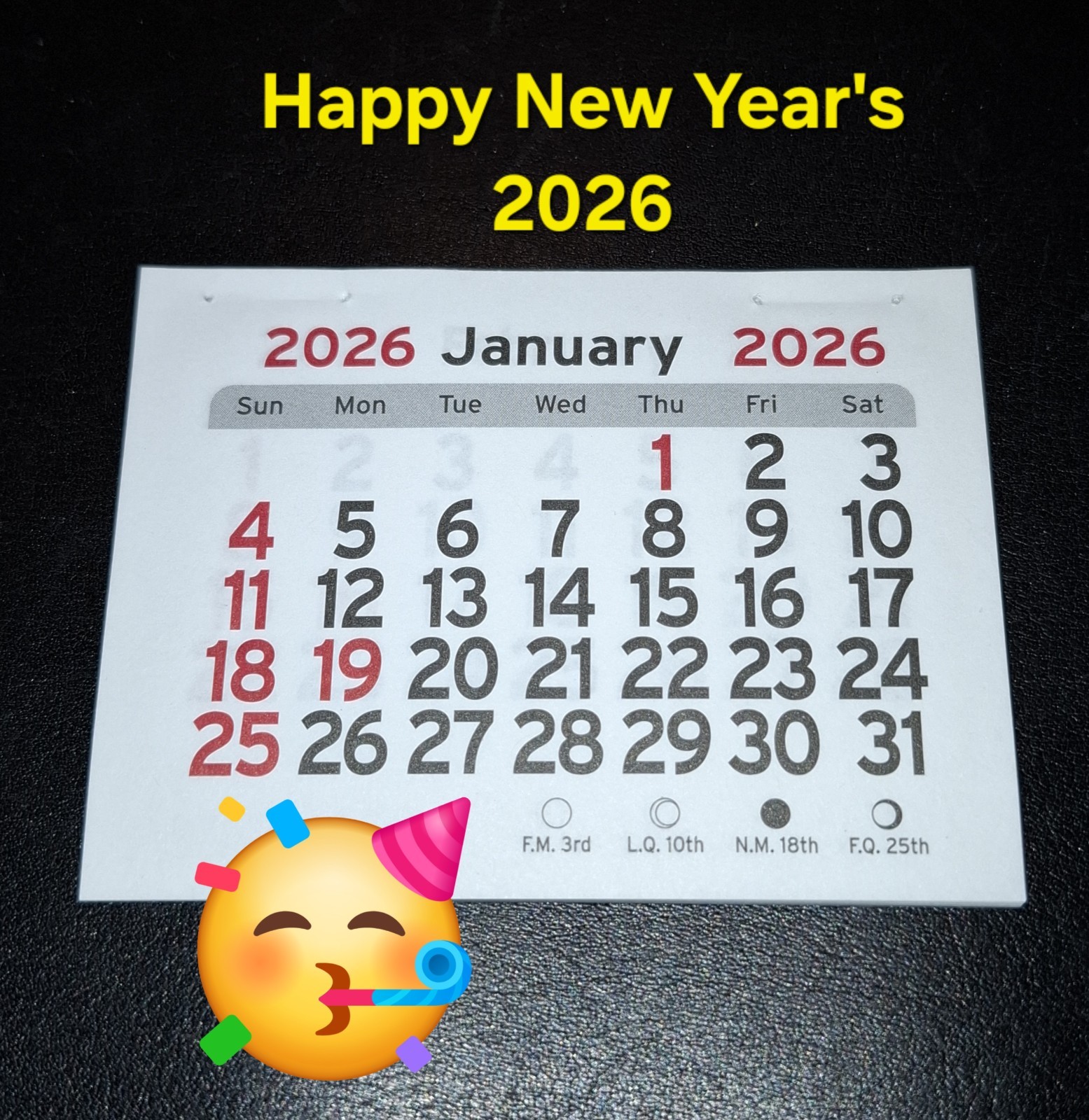 2026 Mini Tear Off Calendar Color Moon Peel & Stick Up Business Card Holder FREE