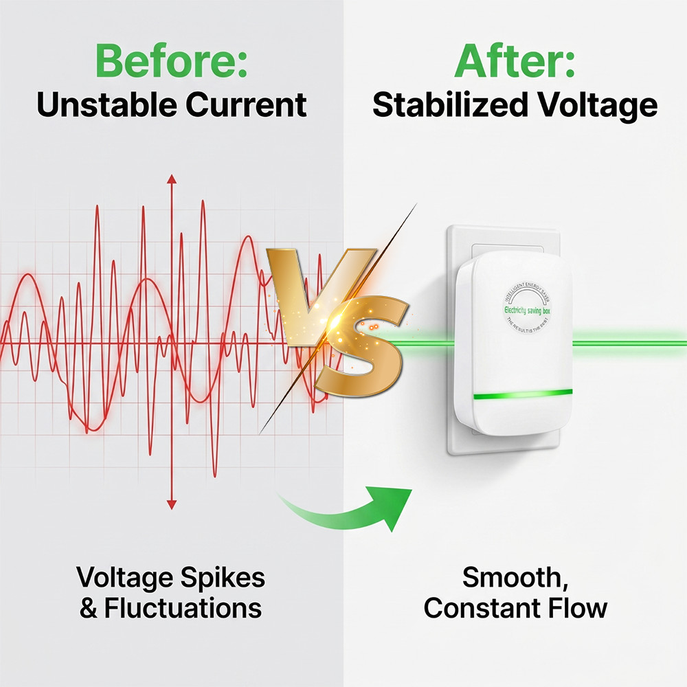 2pcs Pro Power Saver Energy Saver Household Power Saver Electricity Saving US