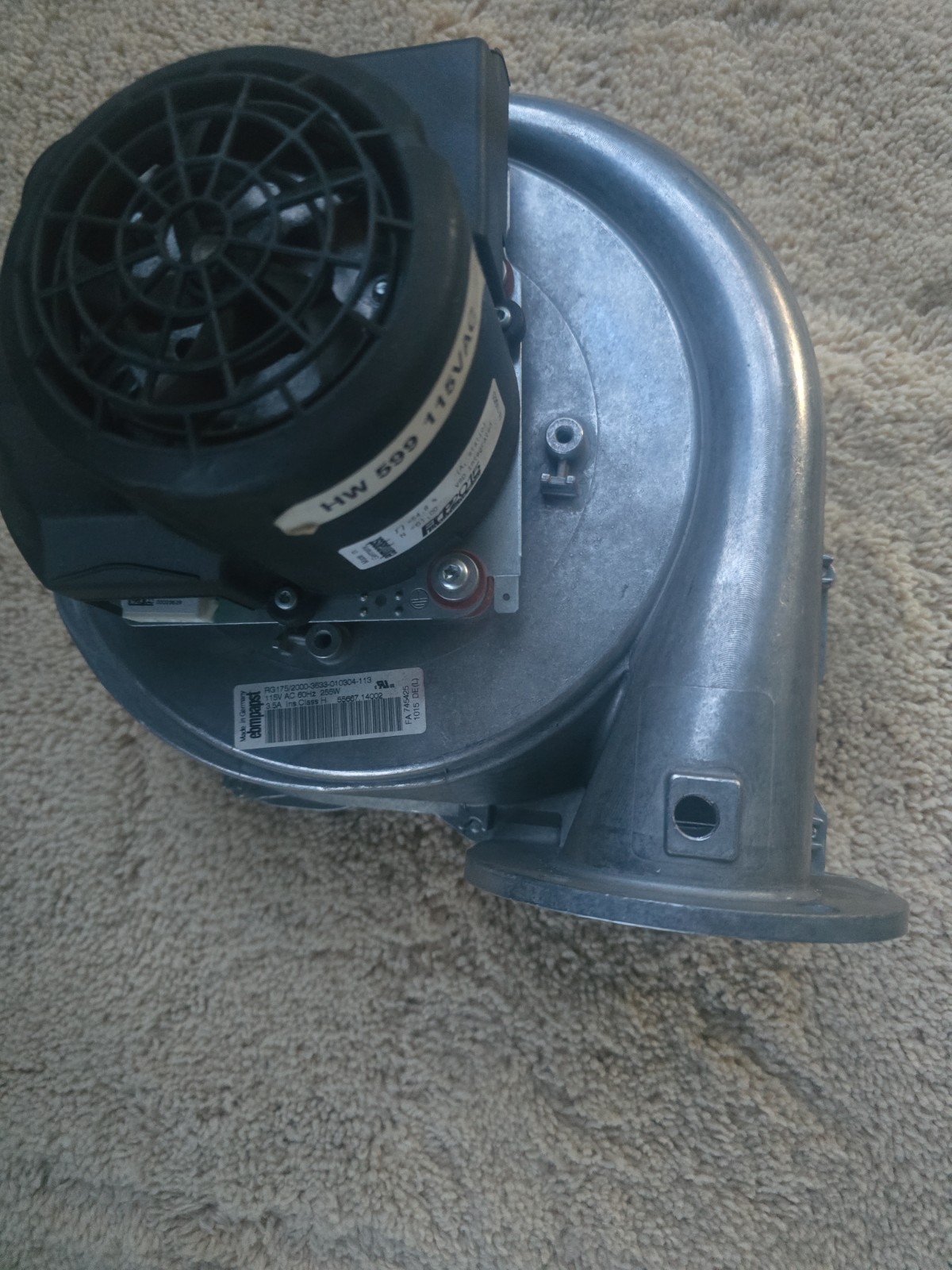 ebm-papst EC Centrifugal Blower Fan