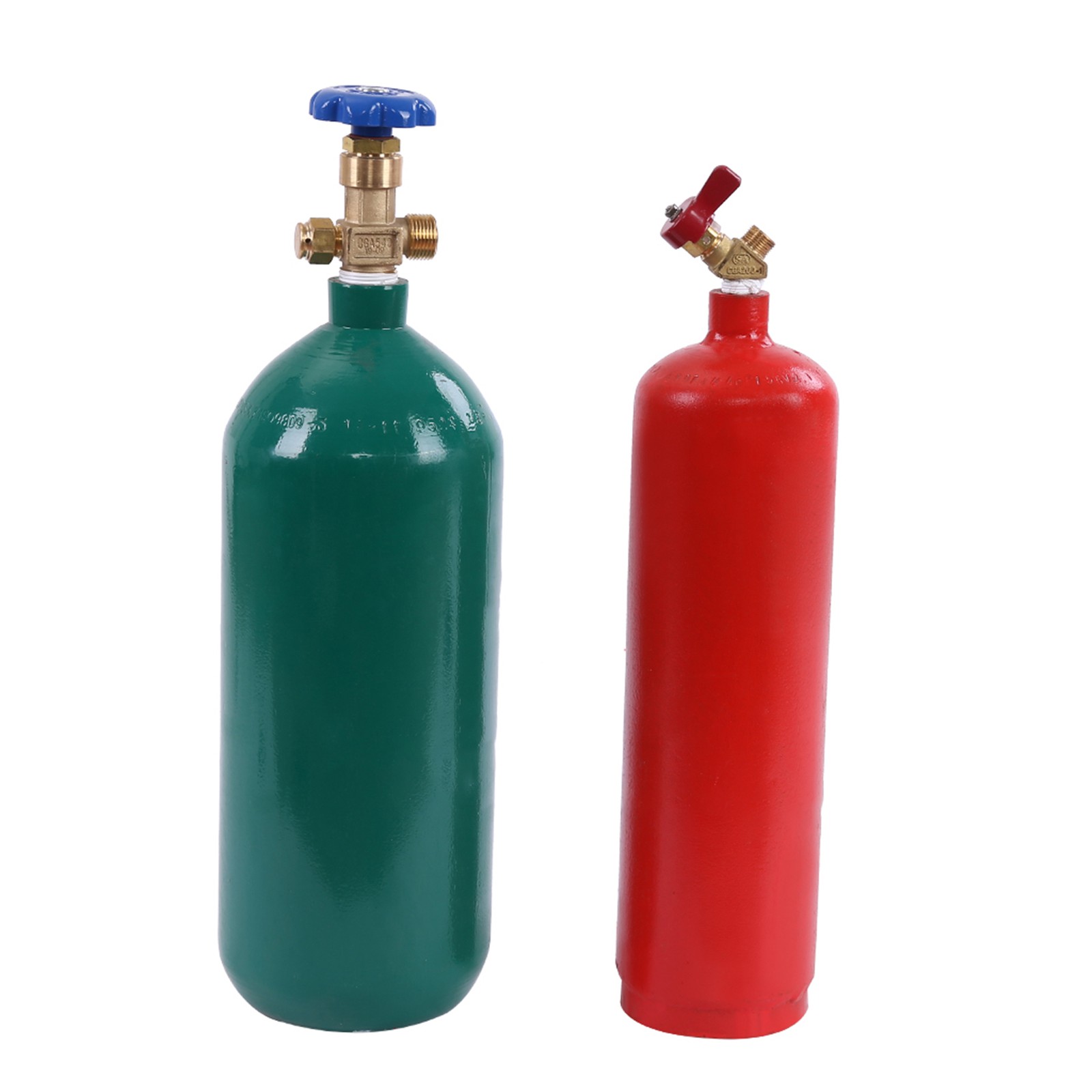 Oxy Acetylene Torch Kit Brass 4L Oxygen Tank Welding Cutting Metal Repair Tool