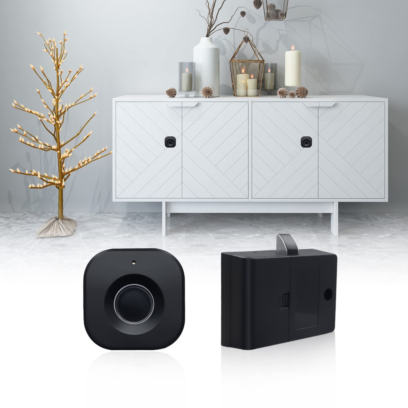 Fingerprint Cabinet Lock Keyless & Hidden Smart Biometric Security for Drawers