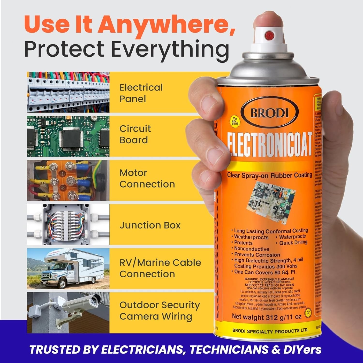 Electronic Coating Conformal Spray Waterproof Sealant Dielectric Protection