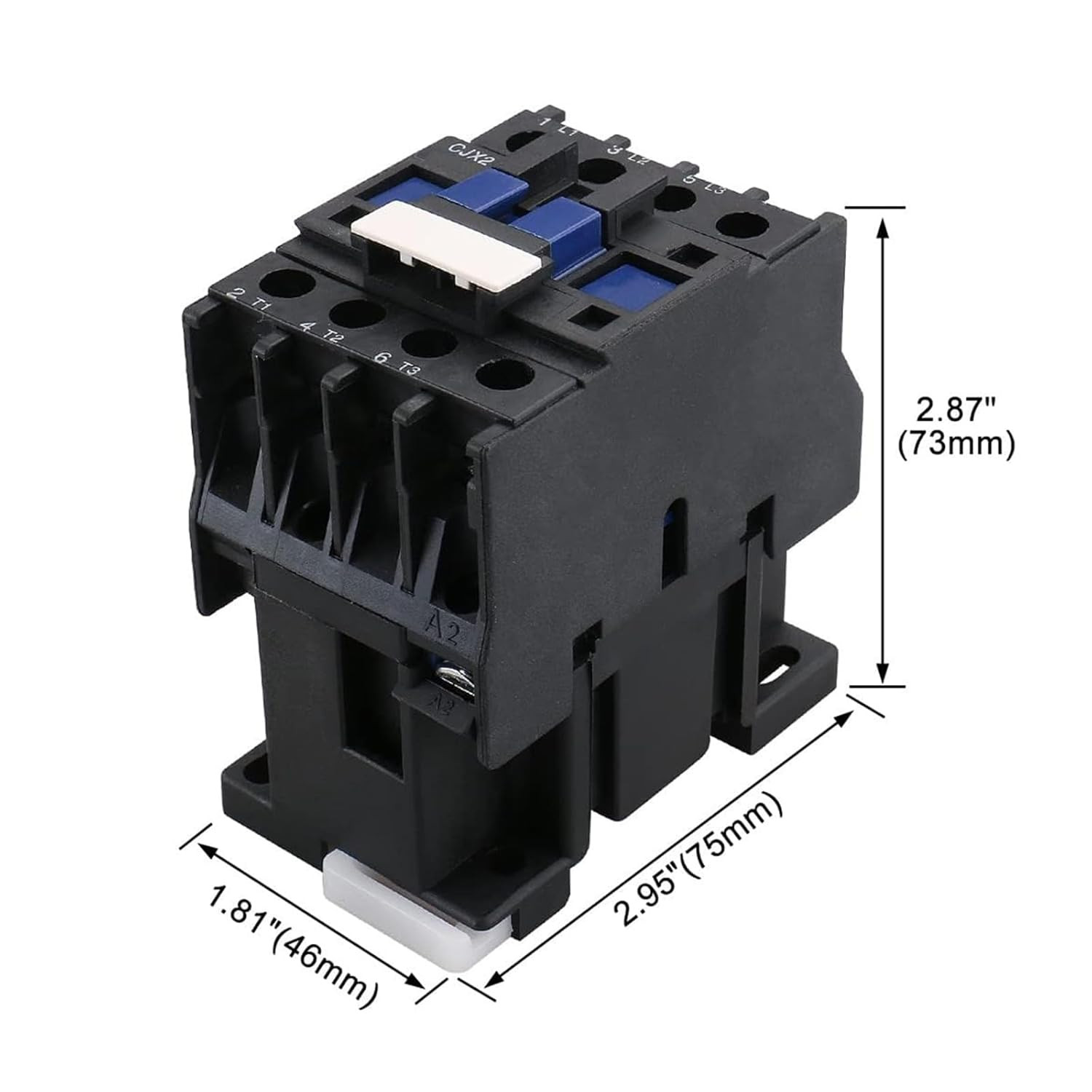 AC Contactor CJX2-1810 Coil 110V 50/60Hz 3 Phase 1NO (Normally Open)