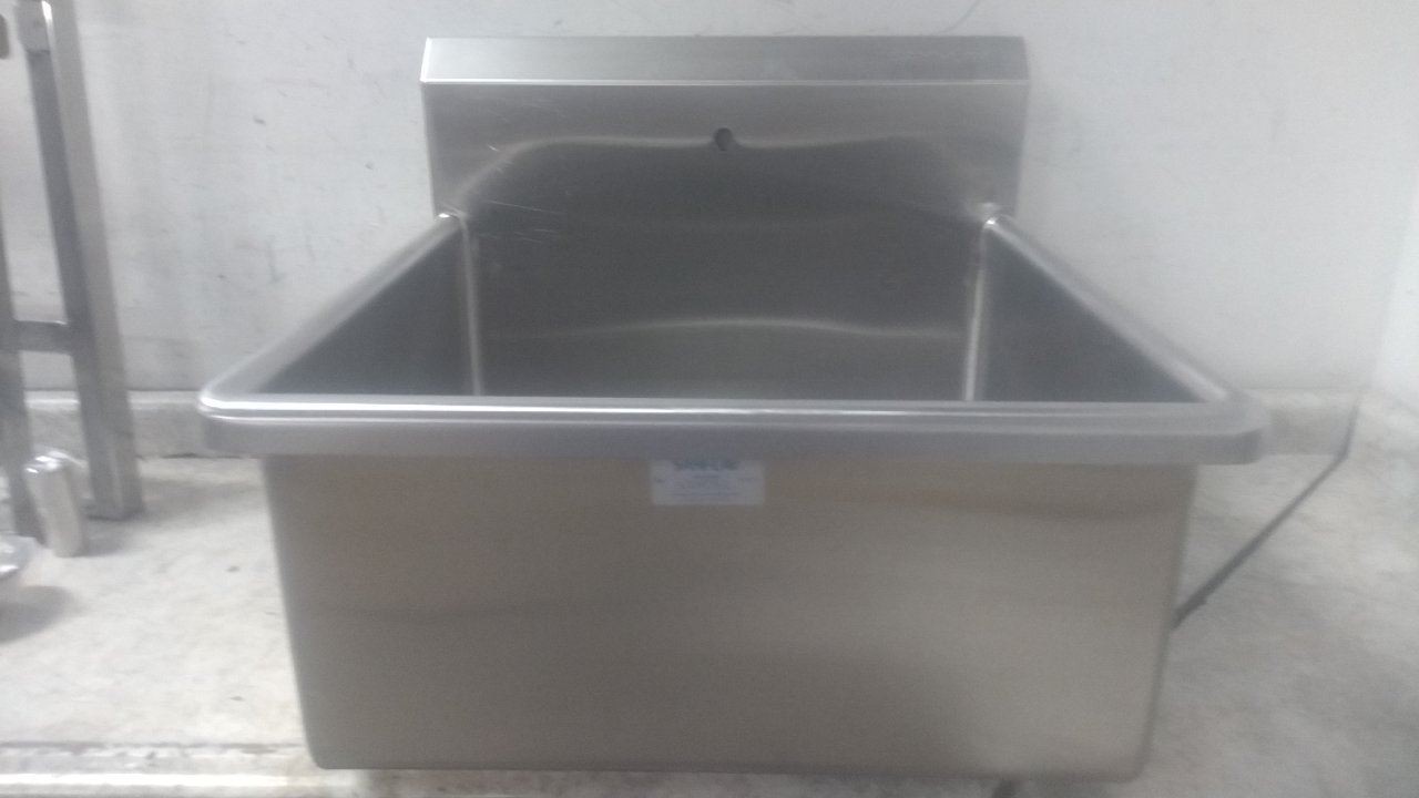 Sani-Lav U24242 24 In Bowl Length/Width 2 GPM Stainless Steel Utility Sink