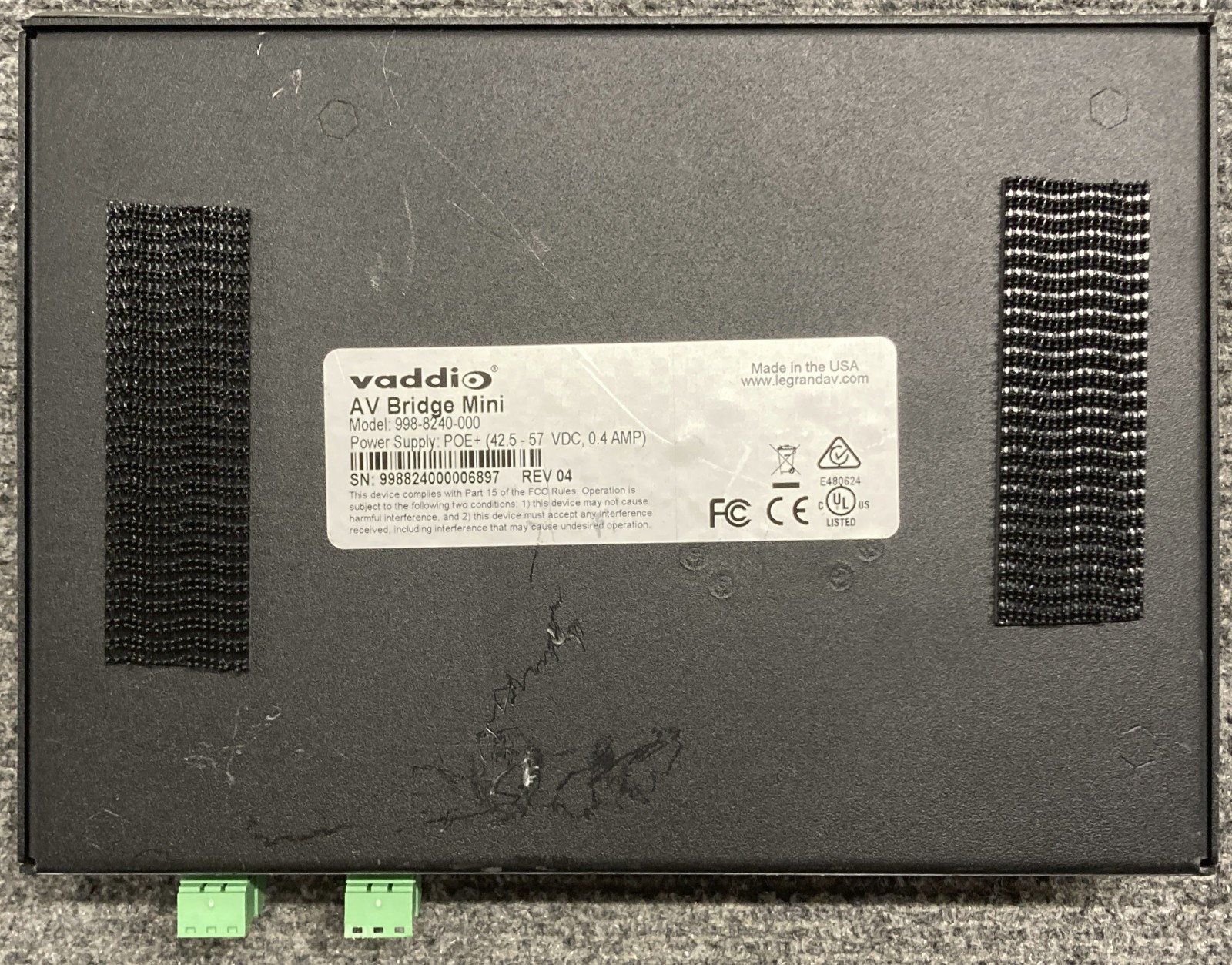 Vaddio 998-8240-000 AV Bridge Mini Audio-Video Encoder (Unit Only)