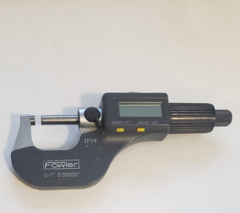 FOWLER IP54 BLADE ELECTRONIC DIGITAL MICROMETER 0-1″