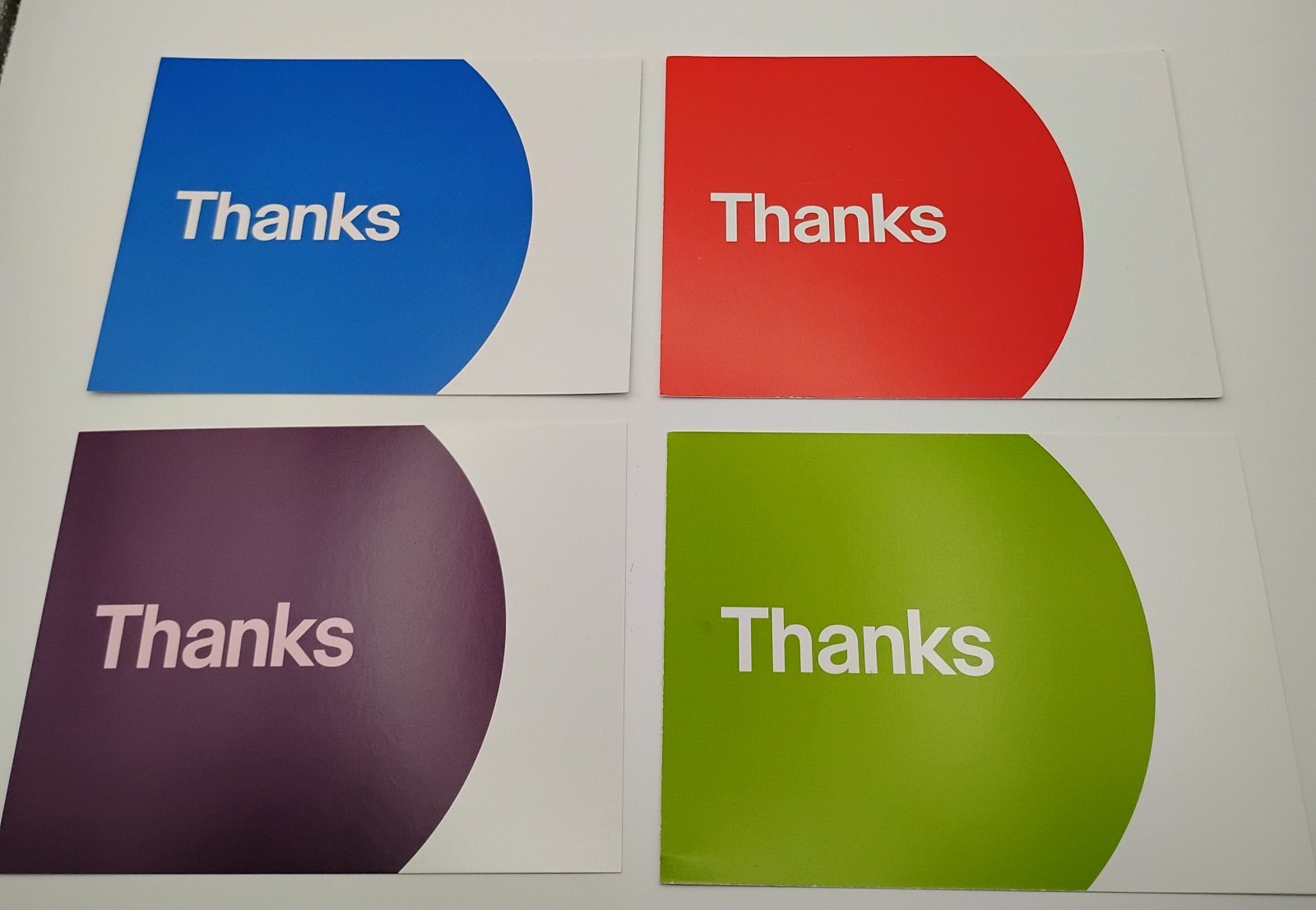 EBAY BRANDED «THANK YOU» POST CARDS in ASSORTED COLORS 4″ x 6″ 20 CT