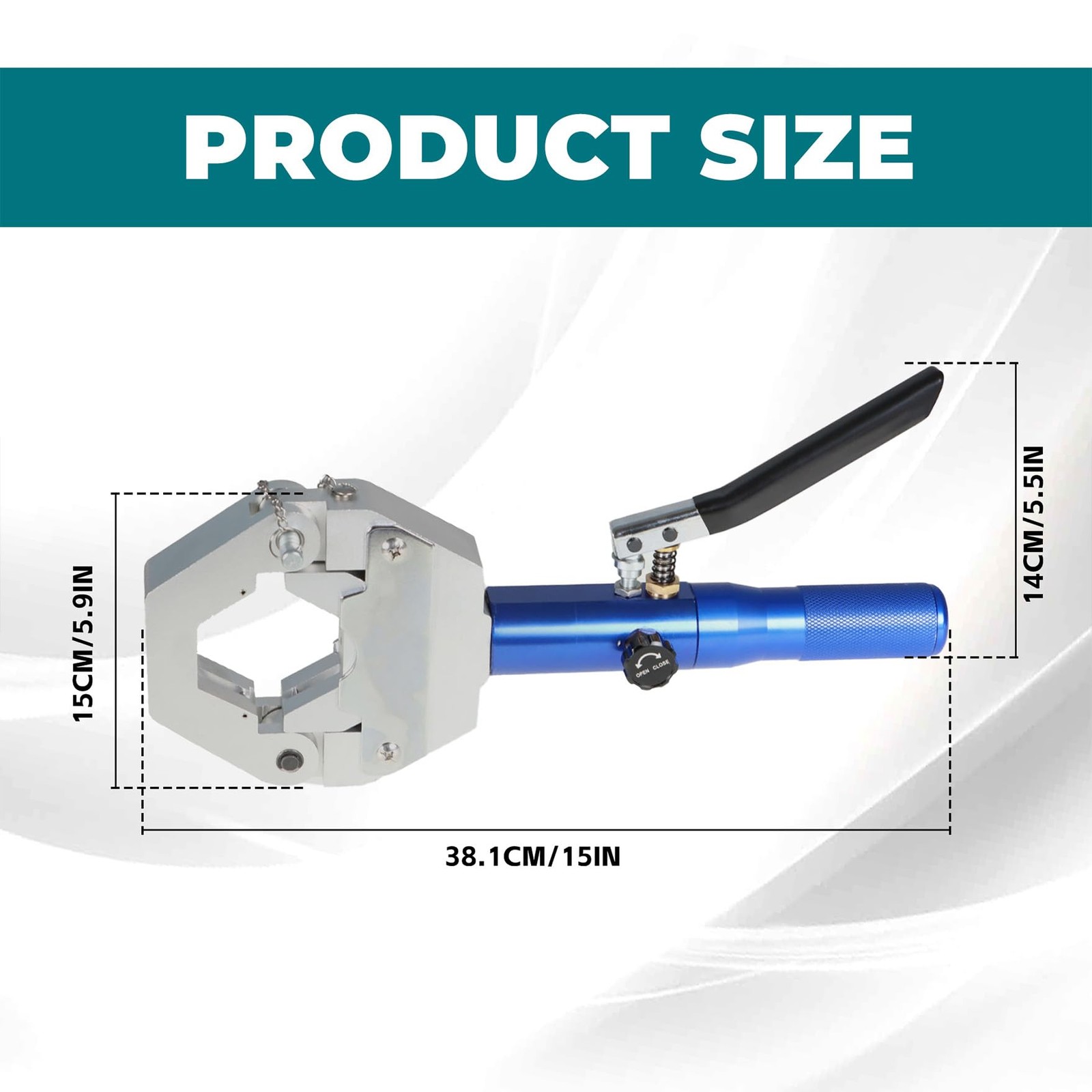 Waltyotur Hydraulic A/C Hose Crimper Hydra-Krimp Crimping Tool Handheld
