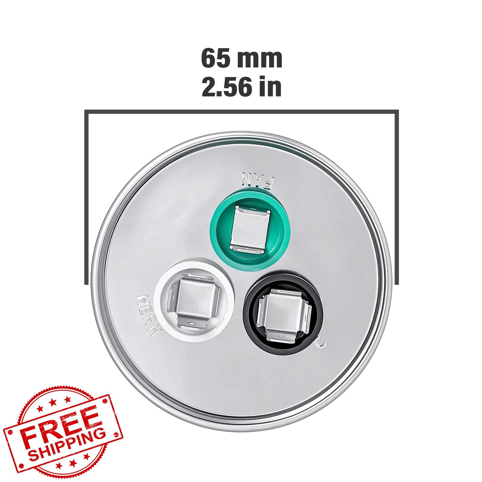 RABECH 70+5uF 370V/440V AC Capacitor CBB65B