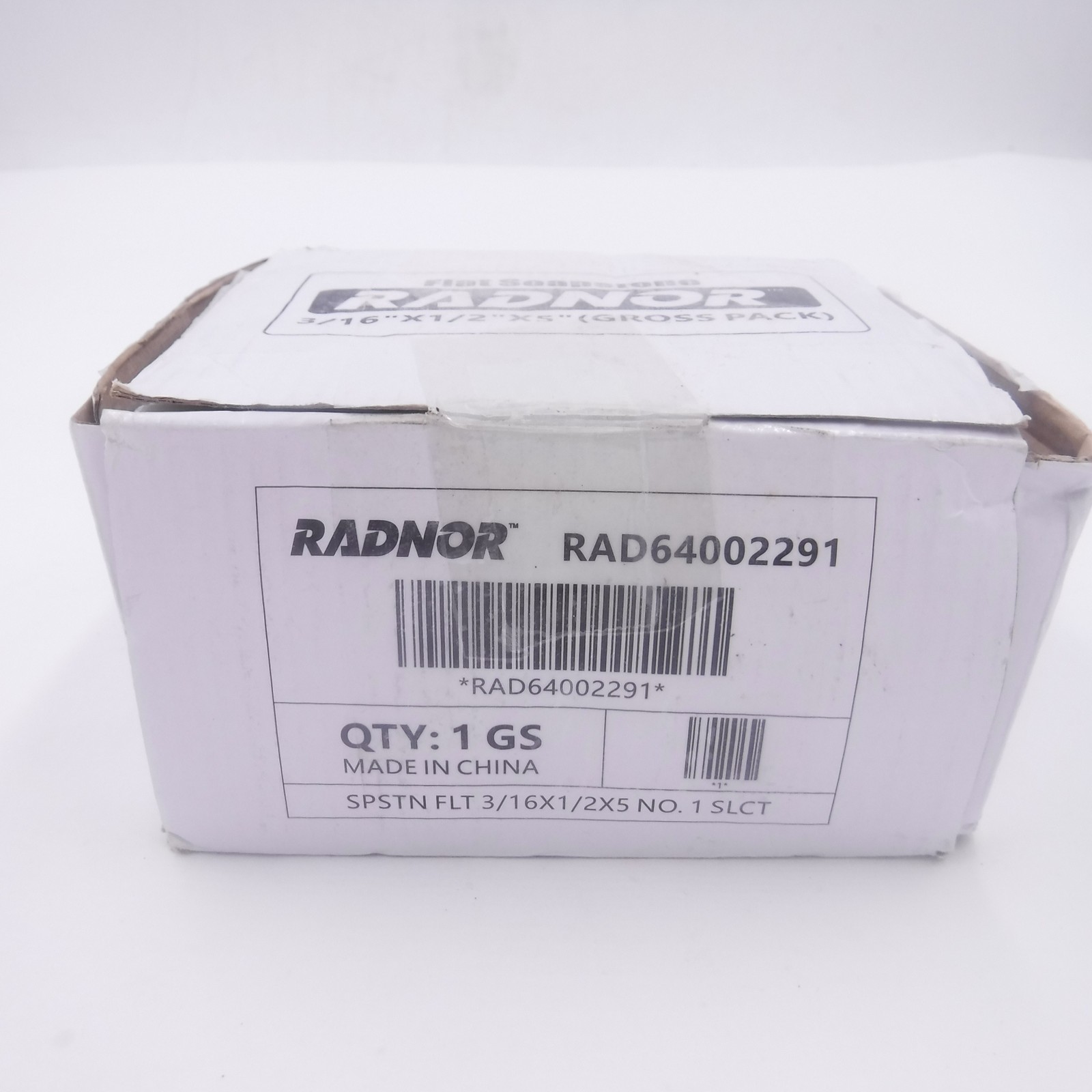 1 Gross Pack Radnor RAD64002291 WL-5F Flat No. 1 Select Soapstone