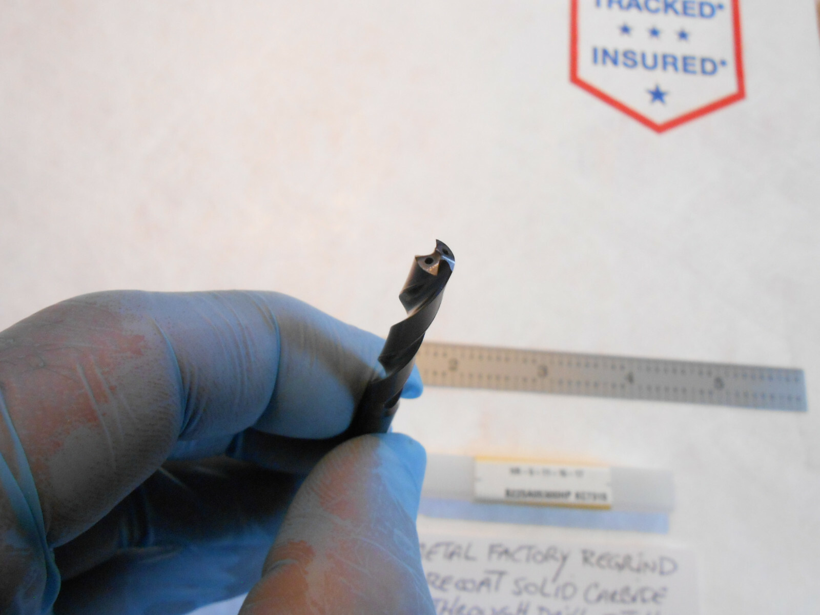 KENNAMETAL REGRIND & TIALN RE-COAT COOLANT THRU CARBIDE DRILL #4 DIA. X 2.89″ L
