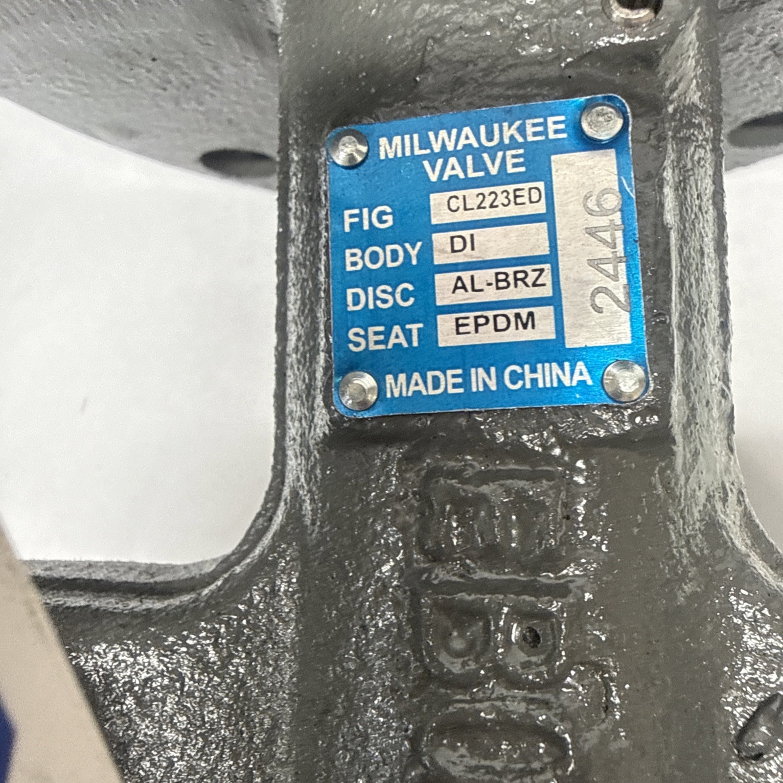 Milwaukee 8″ Butterfly Valve CL223ED