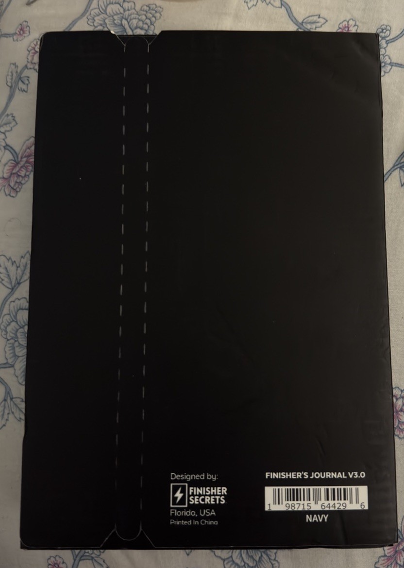 BRAND NEW Finisher Secrets Finisher’s Journal 3.0 Daily Undated Faux Leather