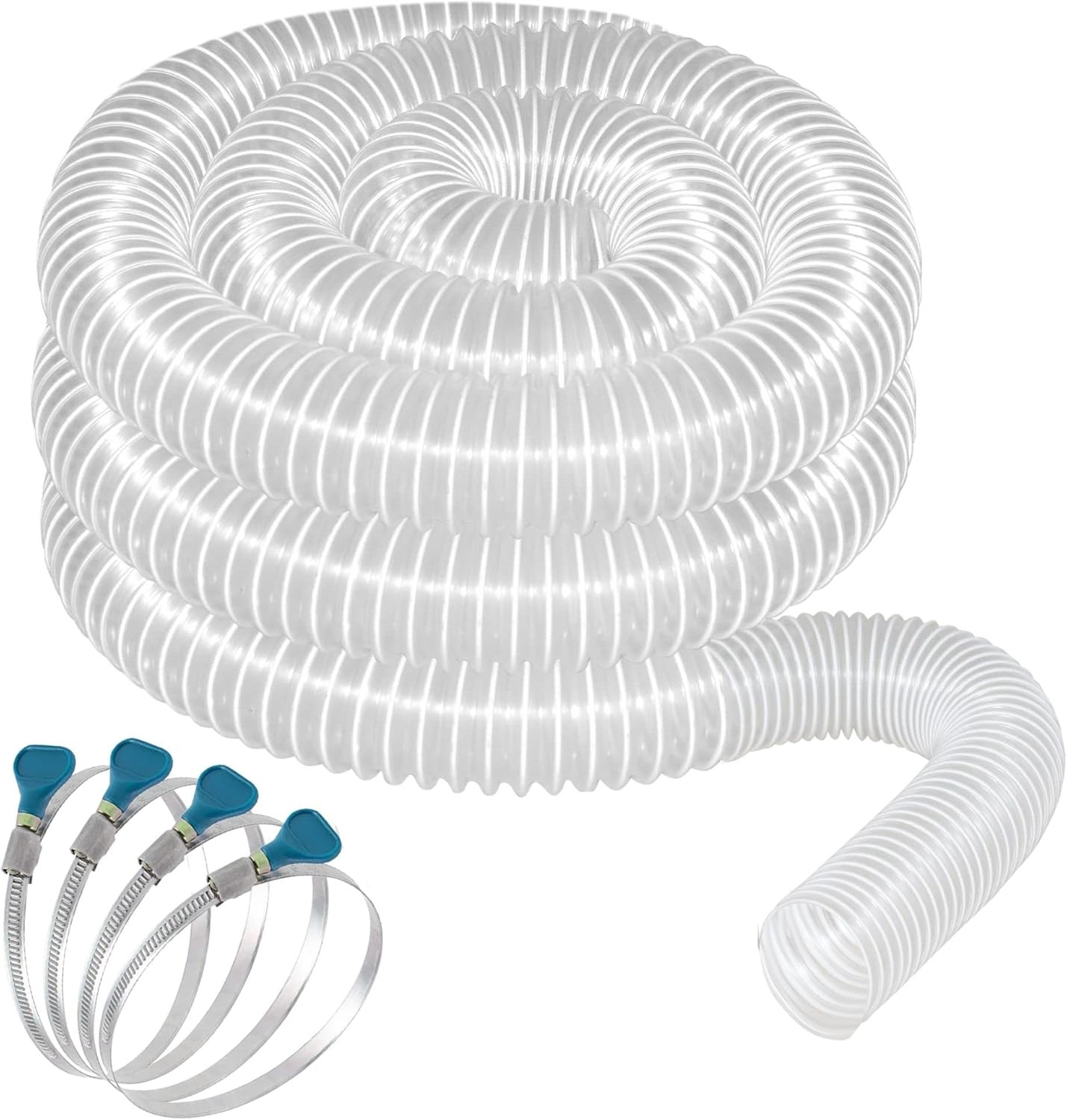 Heavy PVC Dust Collection Hose 2 1/2″ X 20′, Puncture Resistant PVC Dust Collect