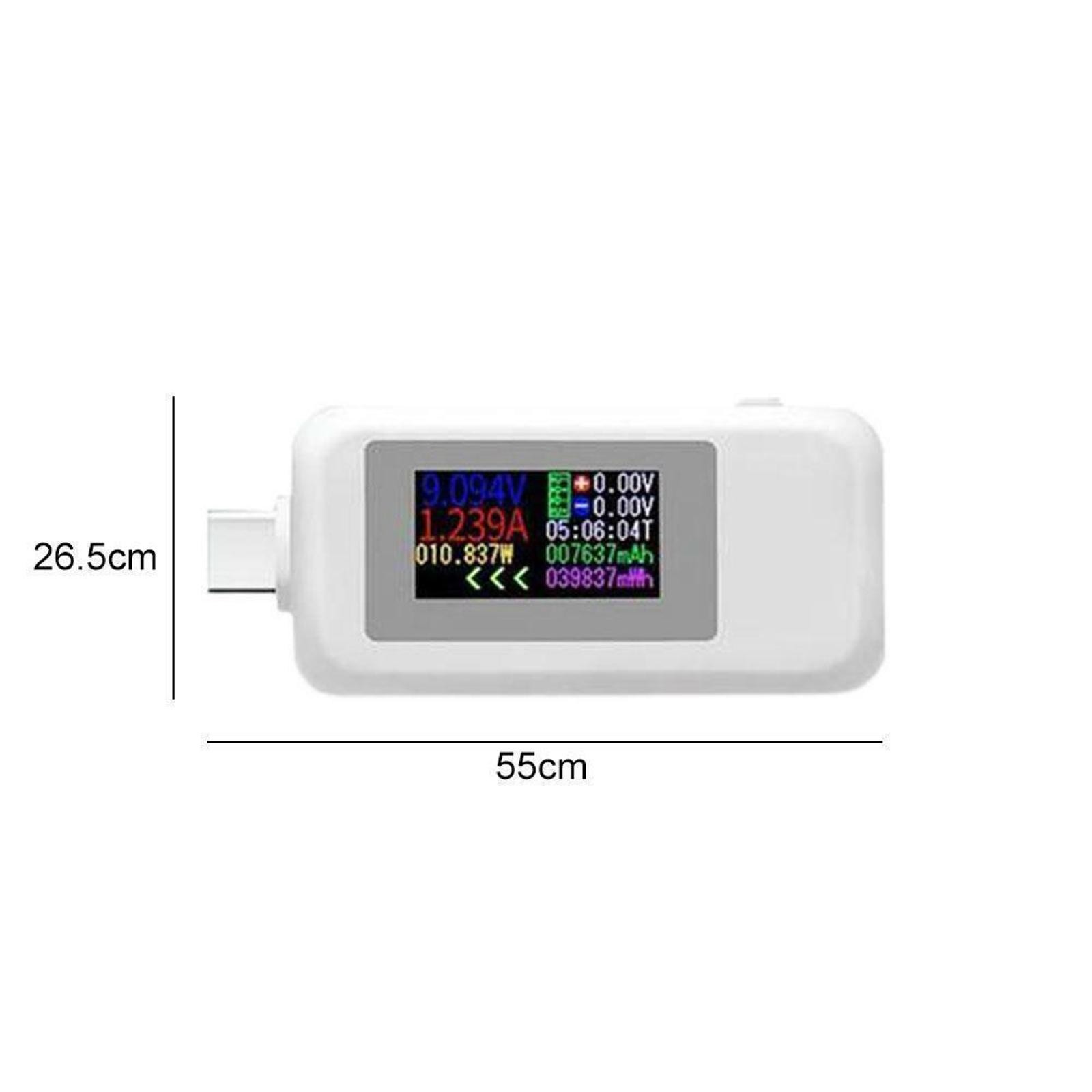 Type-C Power Tester Voltage Current Capacity Meter USB-C Multimeter 5A 4-30V C