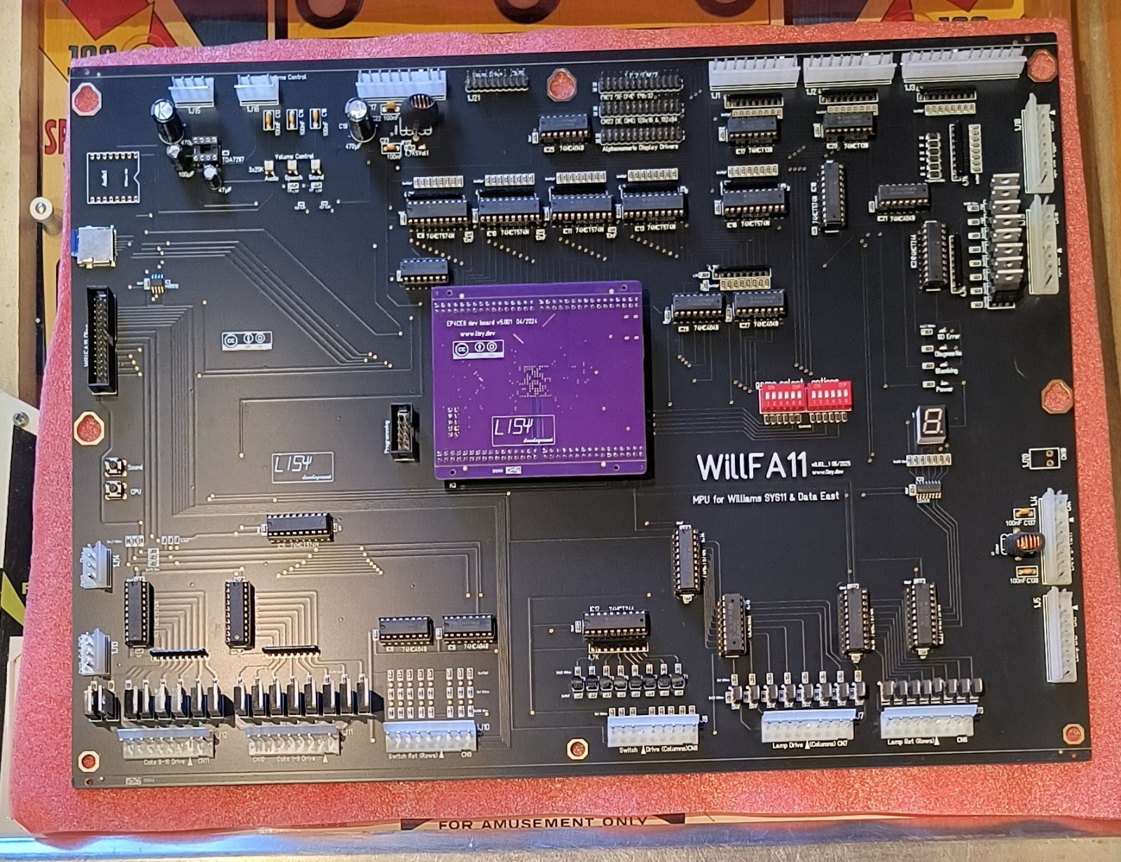 NEW Williams System 11C and DataEast Pinball Machine MPU Board