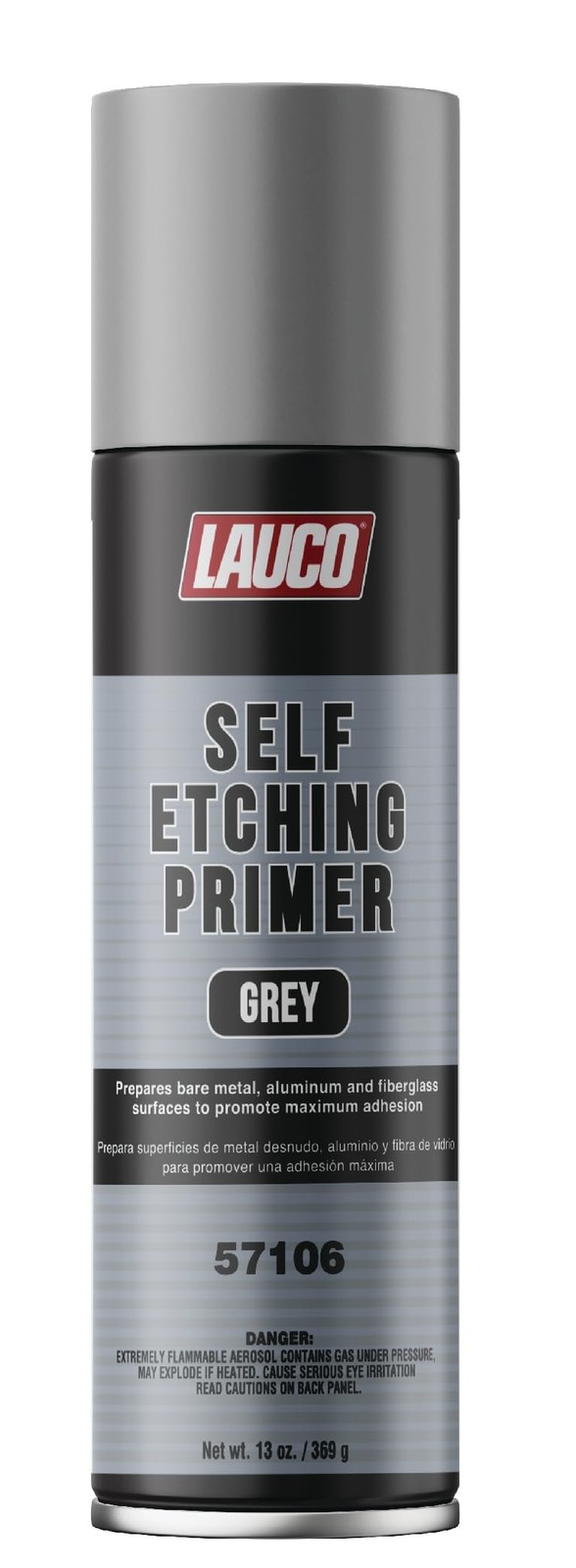 LAUCO Self Etching Primer Grey Aerosol Spray Can 13oz (57106)- Automotive and