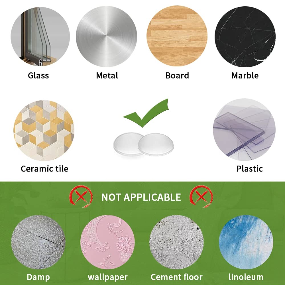 COVERCORNER Super High Viscosity Cabinet Door 200PCS 10*3mm, Transparent