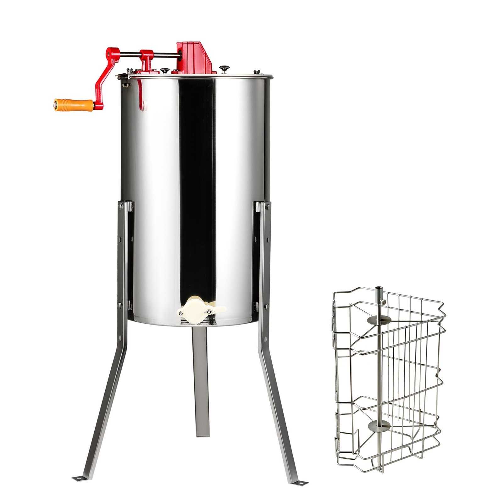 Manual Honey Extractor Beekeeping Equipment 3 Frames Stainless Steel