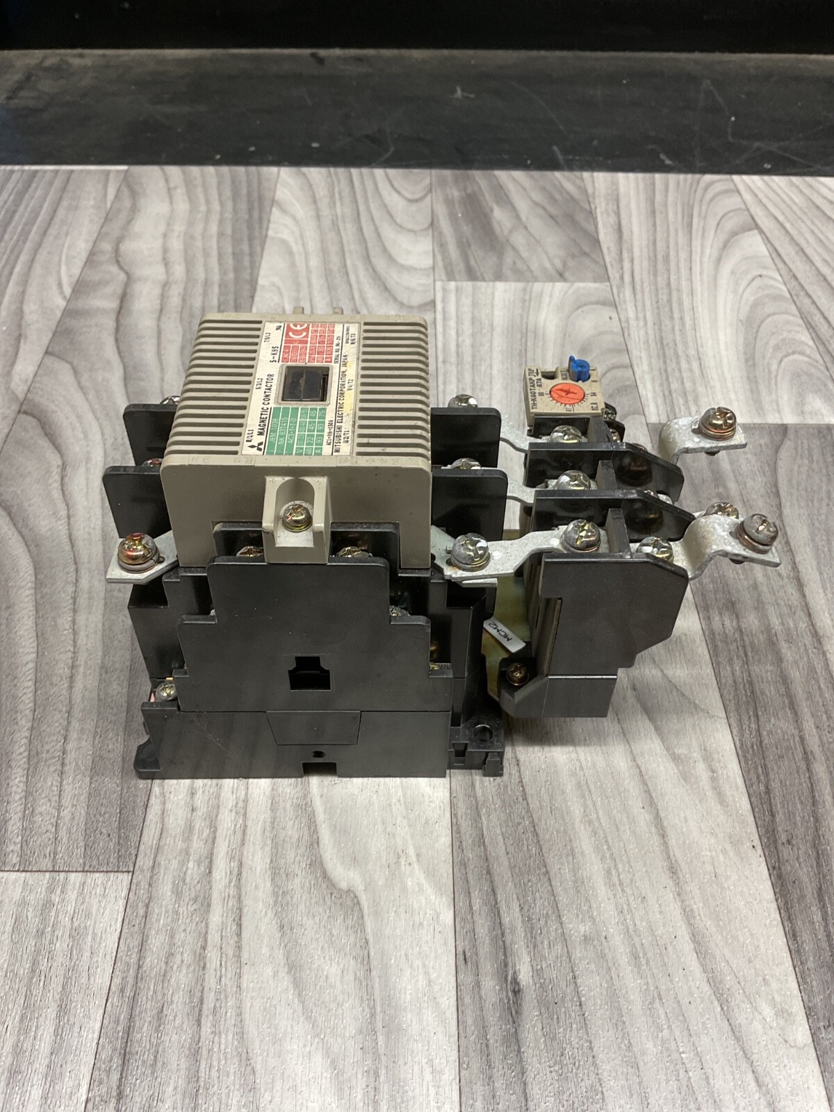 MITSUBISHI MAGNETIC CONTACTOR S-K95 W/ OVERLOAD RELAY TH-K60TAKP #4004E140PR6