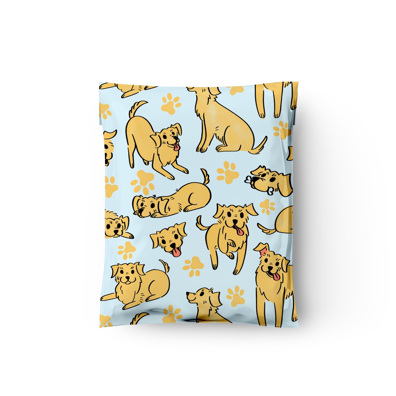 100PCS Dogs Poly Mailers 10×13″ Designer Printed Shipping Bags for Dog Lovers
