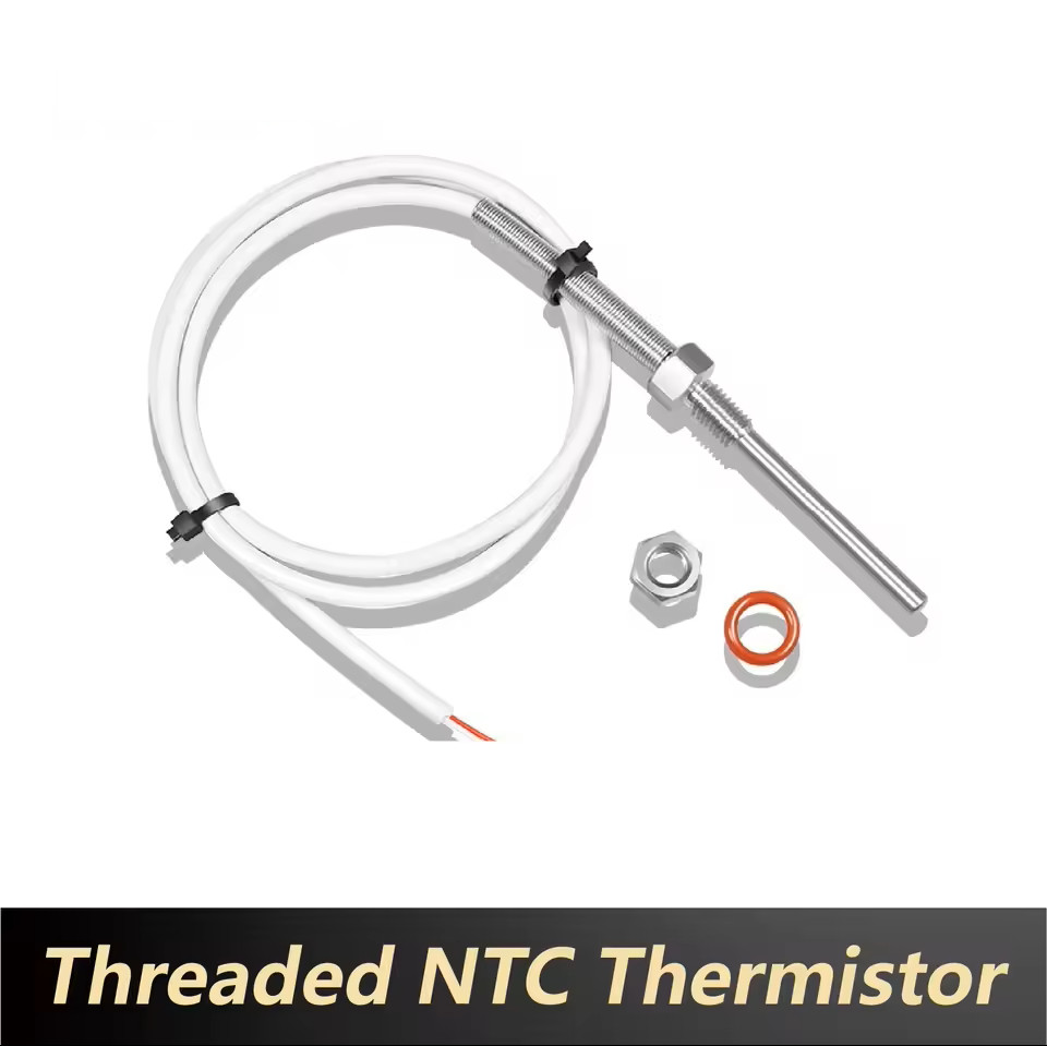 Temperature Sensor Probe NTC 0K/50K/100K M8 Thread SS -50~200°C Fast Response