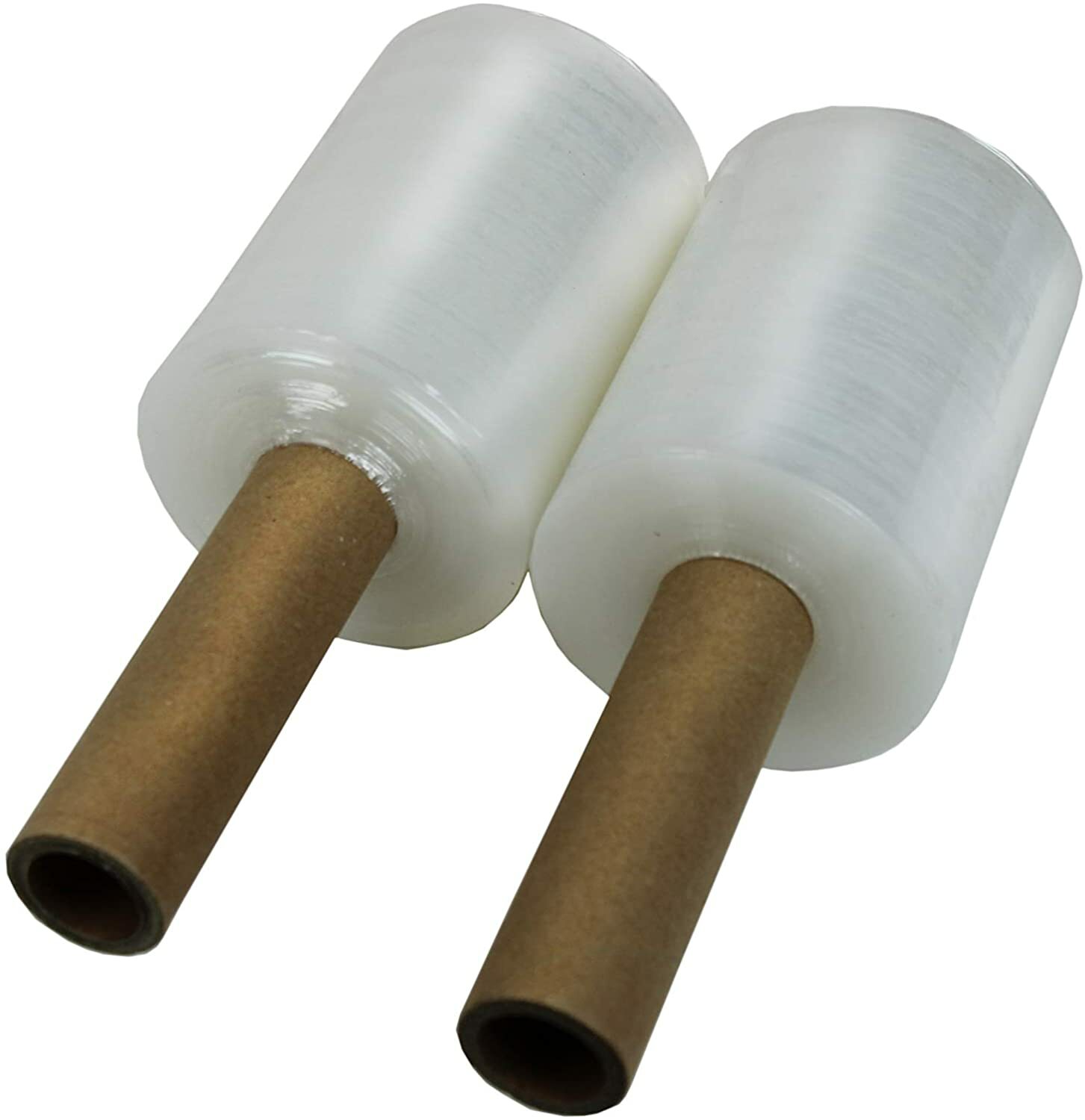 4 Roll 5 in. x 1000 ft. Stretch Hand Wrap Clear Cling Plastic Wrap Heavy Duty