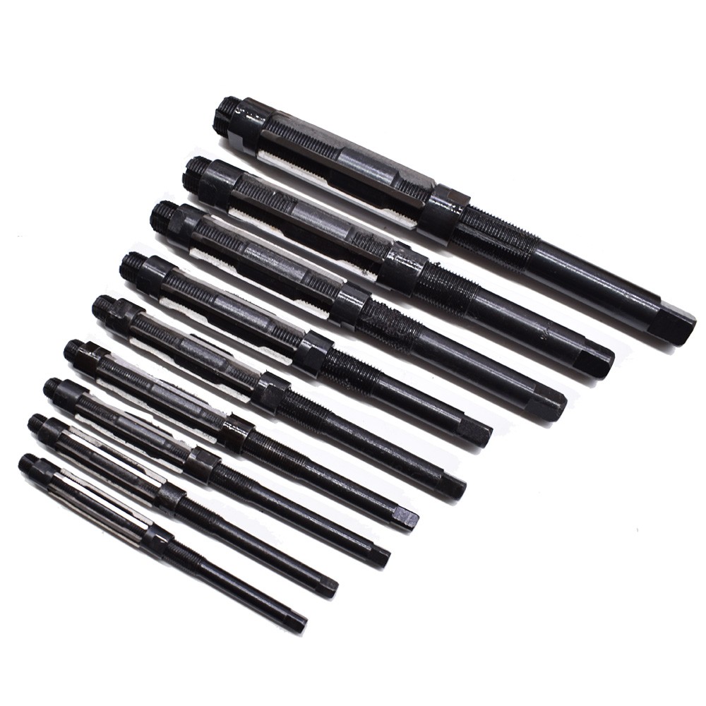 ADJUSTABLE HAND REAMERS H4 – H12 (A – I) 15/32″ – 1-3/16″ SET 9 Pcs