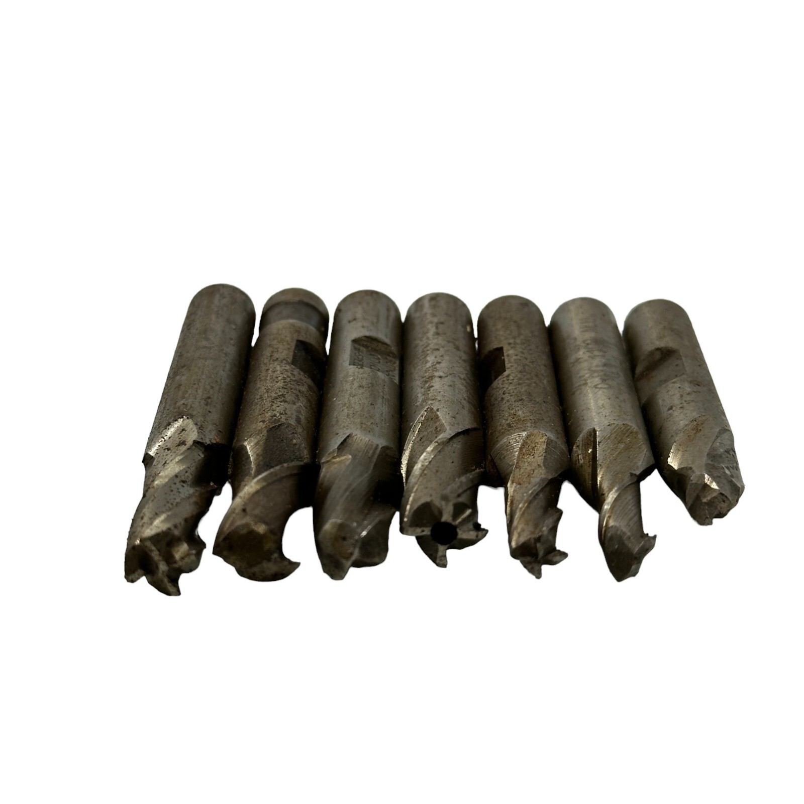 Lot of 7 End Mills 2 and 4 Flutes 3/8″ , 1/4″ Diameter Putnam Niagara Israel