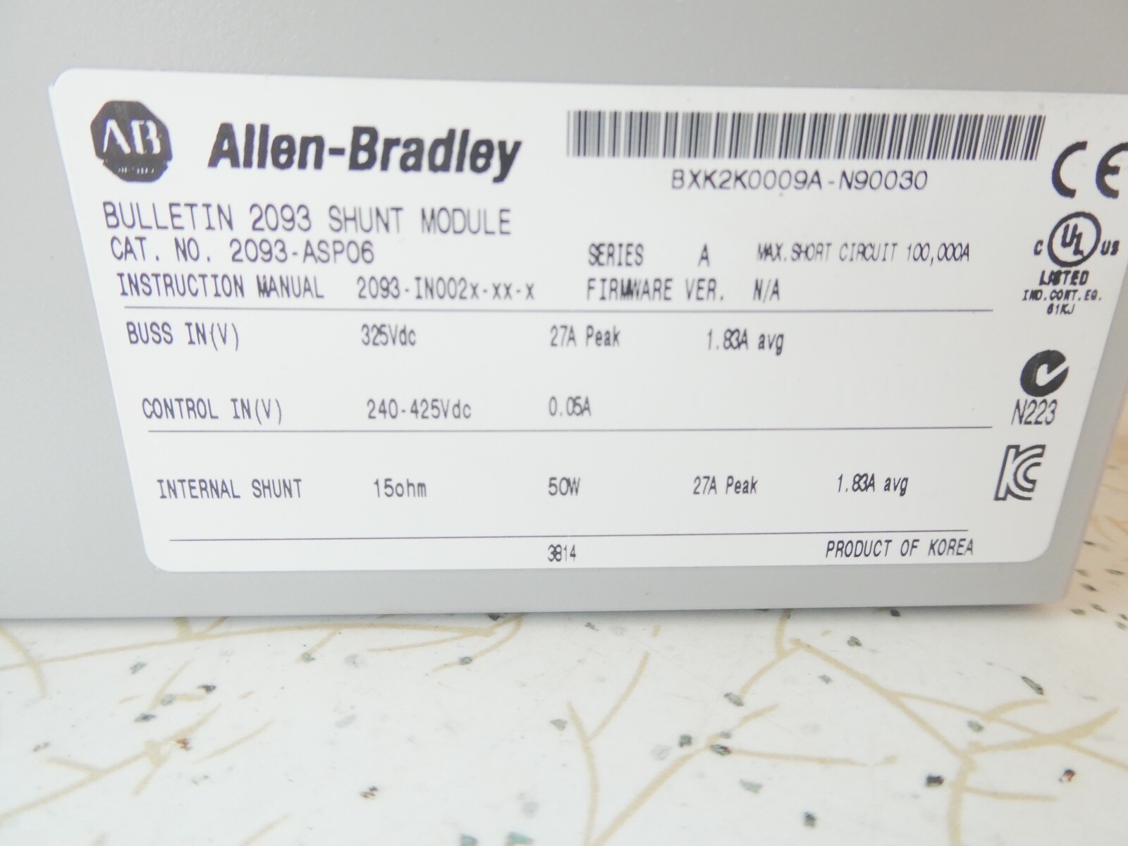 New AB 2093-ASP06 Free Shipping New in Box New Factory Sealed PLC US
